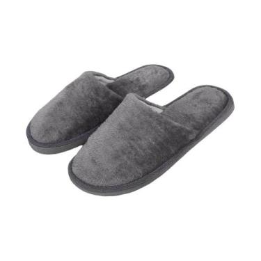 Imagem de Chinelos De Inverno Masculinos Em Plush, Quentes, De Veludo, Antiderra