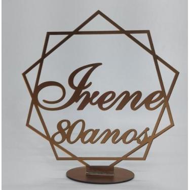 Imagem de Topo de Bolo Minimalista em Acrílico para Casamento e Aniversário - no