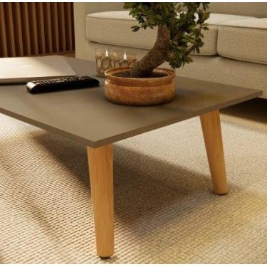 Imagem de Mesa de centro Goloi pés palito estrutural - DesignerDecor, Branco Abs