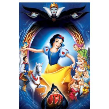 Imagem de Painel Festa Retangular P/ Casado 1,5x2,2m Branca De Neve 1 - Fantasia