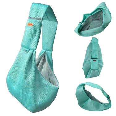 Imagem de Bolsa Canguru Transporte Gato Cachorro Pet Animal Malha Respiravel Tira de Ombro Tecido Confortavel Resistente