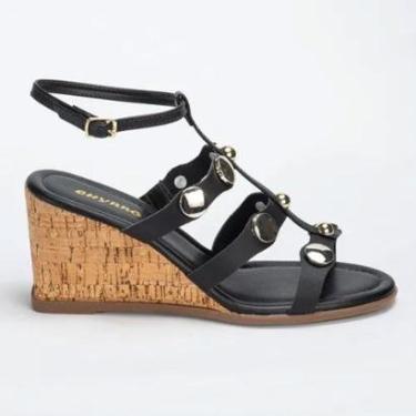 Imagem de Sandália Anabela Feminina Confortável Elegante Lauraliza-Feminino