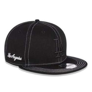 Imagem de Boné New Era 950Contrast Stitching Los Angeles Dodgers Preto-Masculino