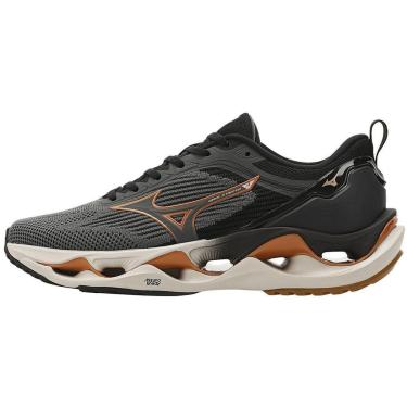 Imagem de Tênis de Corrida Mizuno Wave Stratos 3 41 Cinza-Unissex