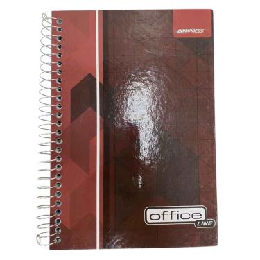 Imagem de Caderno Espiral 1-4 Office Office Line Capa Dura Formato 140MM X 200MM com 96 Folhas Cores Variadas