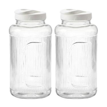 Imagem de Kit 2 Garrafa De Geladeira Premium 1,3l Jarra Água Suco Luxo - - PLASU