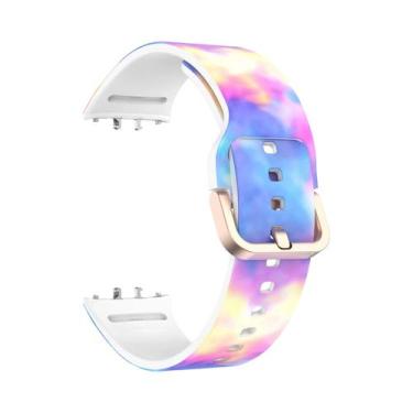 Imagem de Pulseira De Silicone Impressa Para Samsung Galaxy Fit 3, Acessórios De