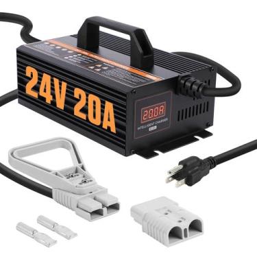 Imagem de Carregador de bateria para empilhadeira YUANRI 24V 20A Smart Automatic