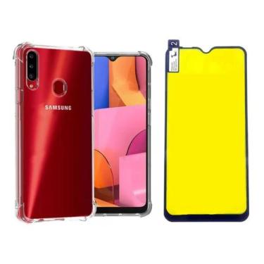 Imagem de Capa Antichoque + Película Gel 5d Para Samsung A10 Sm-a105m - Universo