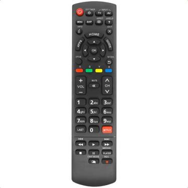 Imagem de Controle Remoto Compatível com Panasonic TV Ergonomico e Facil de Usar