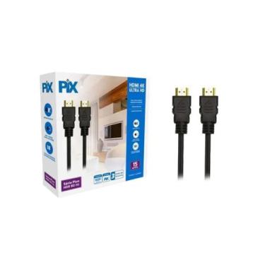Imagem de Cabo HDMI 2.0 - 4K HDR 19P - 26 AWG - 15M - Pix