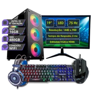 Imagem de PC Gamer MRP Informática Completo Processador Intel I3 6ª Geração Memó