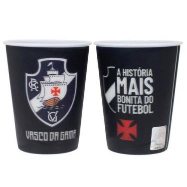 Imagem de Jogo 2 copos plástico 3d 400ml - vasco