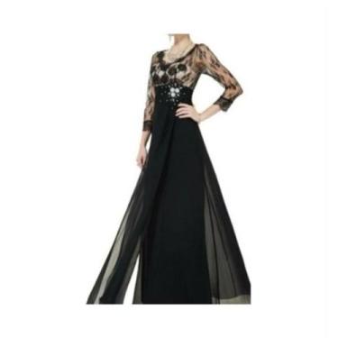 Imagem de Vestido longo Seda Chiffon madrinha festa casamento R-01 - Lua Serena,