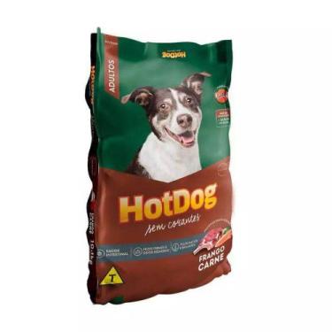 Imagem de Ração Hot Dog Sem Corantes para Cães Adultos Sabor Carne e Frango - Gr
