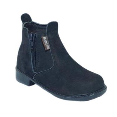 Imagem de Botina Infantil Zíper Cores Diversas Domtauros, Preto