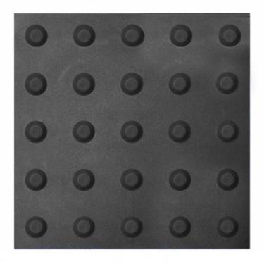 Imagem de Piso PVC Tátil Alerta Amarelo 25x25 cm - MARCA, PRETO 