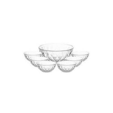 Imagem de Conjunto 7 Peças Para Sobremesa De Vidro Diamond Lyor