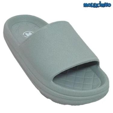 Imagem de Chinelo Slide Molekinho Nuvem P Meninos Resistente Eva Mácio, Cinza, 3