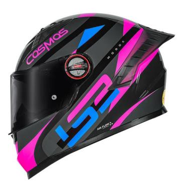 Imagem de Capacete LS2 FF358 Pro Modok Preto Pink Com Spoiler, Preto Pink, 56