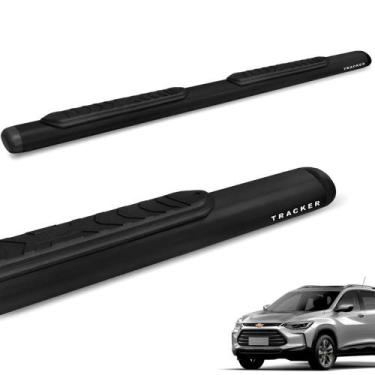 Imagem de Estribo Lateral Oval Tracker 2020 2021 Aço Carbono Preto