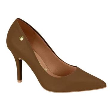 Imagem de Sapato Scarpin Salto Fino Casual Feminino Vizzano 11841101 Marrom, 37