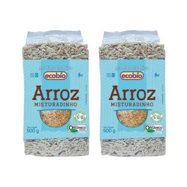 Imagem de Kit 2 Arroz Integral Orgânico Misturadinho No Vácuo Ecobio 1kg