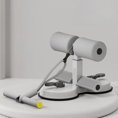 Imagem de Aparelho para Abdominais com Ventosas Supino V2 Protege Barriga e Joelhos com 3 Ajustes Cinza OEM