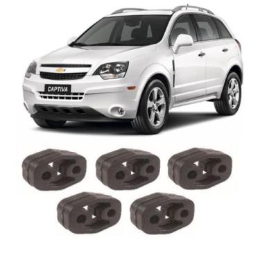 Imagem de Borracha / Coxim Escapamento Captiva 2.4 Kit C/ 5pç - DISKSCAP