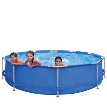 Imagem de Piscina Acquablue Metal PVC Kit Reparação 6800 Litros Azul G31 - Impor