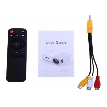 Imagem de Mini Projetor Portátil Full Hd Led 600 Lumens Usb Sd Hdmi - Importads