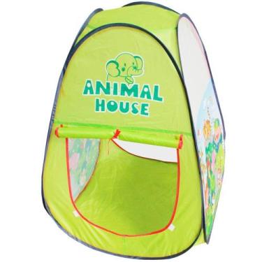 Imagem de Barraca Infantil Toca Dobrável Menino Animal Cabana Tenda Divertida Ve
