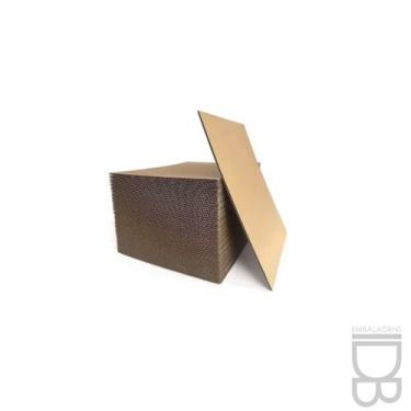 Imagem de Kit Chapa de Papelão Parda 60x60cm Reciclada Onda T Kit:100 - IDB Emba