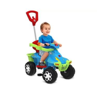 Imagem de Quadriciclo Infantil Passeio a Pedal - Smart Quad Bandeirante, Azul