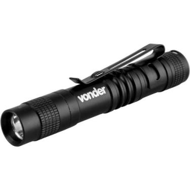 Imagem de Lanterna Caneta Mini Led Xpe Vonder Preta - 90 Mm, 40 Lm, Estrutura À 