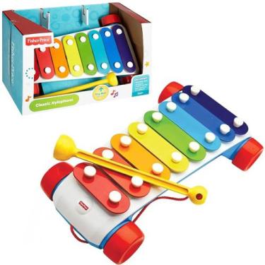 Imagem de Brinquedo Instrumento Fisher Price Xilofone Musical Carrinho