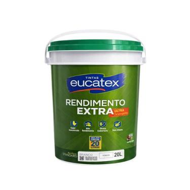 Imagem de Tinta Branca Para Parede Alto Rendimento 20L Eucatex Fosco Alta Cobert
