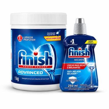 Imagem de Kit lava louca finish 1kg + secante abrilhantador 250ml