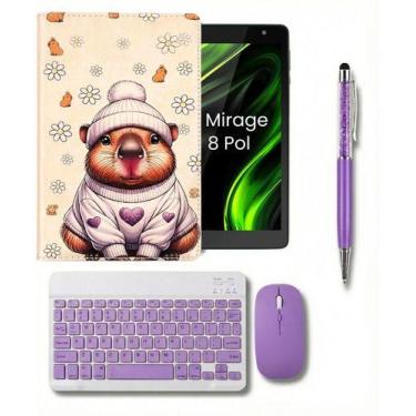 Imagem de Kit Infantil Para Tablet Mirage 8 Pol Capa + Teclado+ Caneta Sortido F