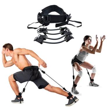 Imagem de Kit Elastico Academia Cinto Treino Perna Funcional Cross - Vertical Hi