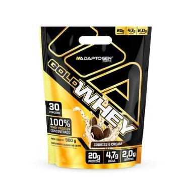 Imagem de Gold Whey 900g Adaptogen Whey protein concentrado Sabores - Adaptogen 
