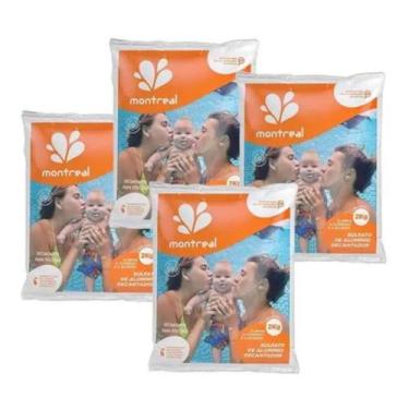 Imagem de kit 4 Sulfato Montreal Piscina Cristalina Decantador
