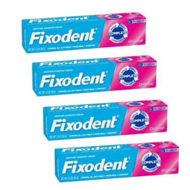Imagem de Kit Creme Fixodent Original 68g (4 Unidades) 100% Original