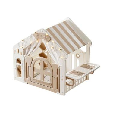 Imagem de Playground Casinha Infantil Luz LED Mesa de Atividades Mini House Maxi