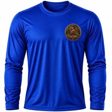Imagem de Camisa Uv +50 Pássaro Coleiro - Proteção Solar cor:Azul RoyalTamanho:M