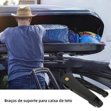 Imagem de Suporte De Bagageiro De Teto Antichoque Para Carro - Braço De Fixação 