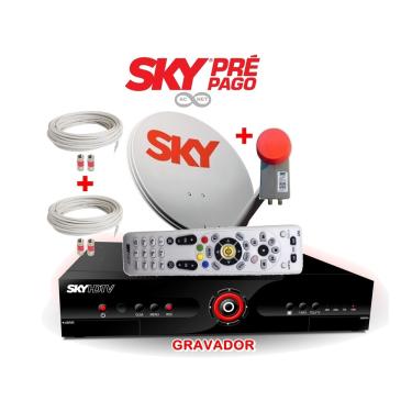 Imagem de Sky pre pago com Gravador - Kit Completo
