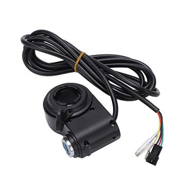 Imagem de Acelerador de polegar de bicicleta elétrica, acelerador de polegar de plástico anti-impacto 12V-72V para bicicleta elétrica para scooters elétricas