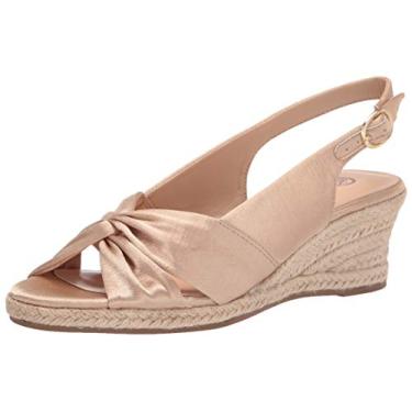 Imagem de Bella Vita Sandália plataforma feminina, Tecido de seda tailandesa natural, 10