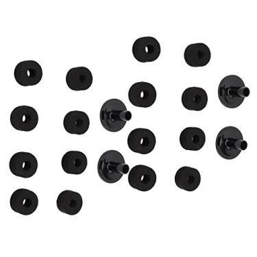 Imagem de Címbalos Feltros, Plástico Prevenção de Colisão Címbalo Manga Feltro Proteção Resistente para Conjunto de Tambor Preto